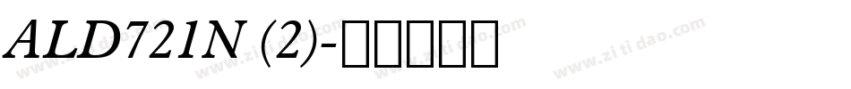 ALD721N (2)字体转换